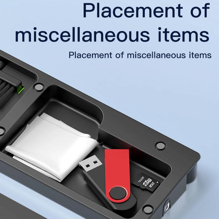 Kit de limpieza de teclado 22 en 1 con estuche magnético para guardar reposamuñecas Herramientas para teclados mecánicos, portátiles, teléfonos,