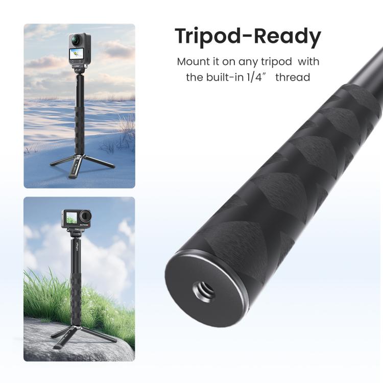 Estabilizador de palo selfie de liberación rápida de 120 cm, para DJI Osmo 360 / Action 5 Pro / Action 4 / Action 3, PD16
