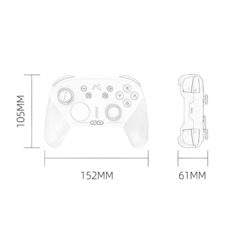 Mando de juego con vibración HD Chitu para Nintendo Steam/Android MOBAPAD, White