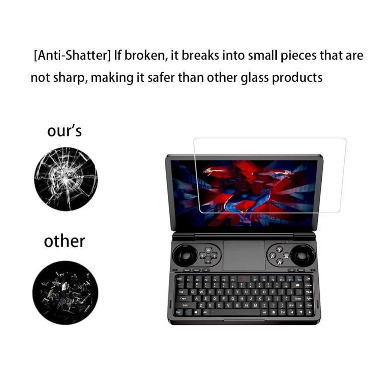 Protector de pantalla GPD WIN Mini, cristal templado de dureza 9H, HD transparente, antiarañazos.