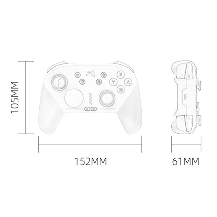 Mando de juegos inalámbrico Bluetooth con vibración Chitu HD para Steam MOBAPAD, Pink
