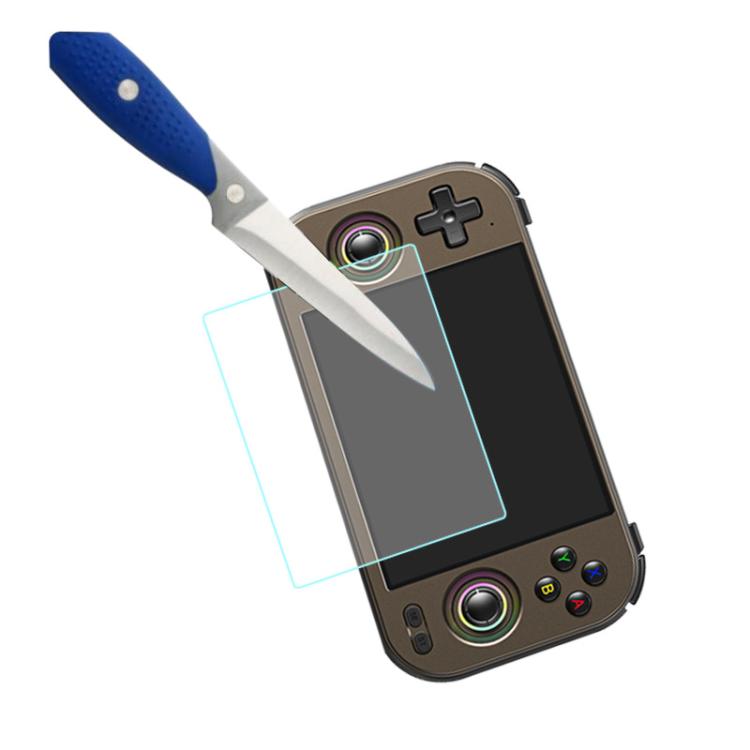 Protector de pantalla para consola Anbernic RG477M, cristal templado de alta definición, resistente a arañazos, con dureza 9H.