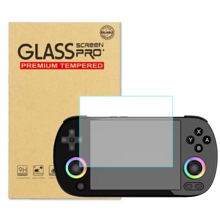Protector de pantalla para consola ANBERNIC RG40XX H, cristal templado de alta definición, resistente a arañazos, con dureza 9H.
