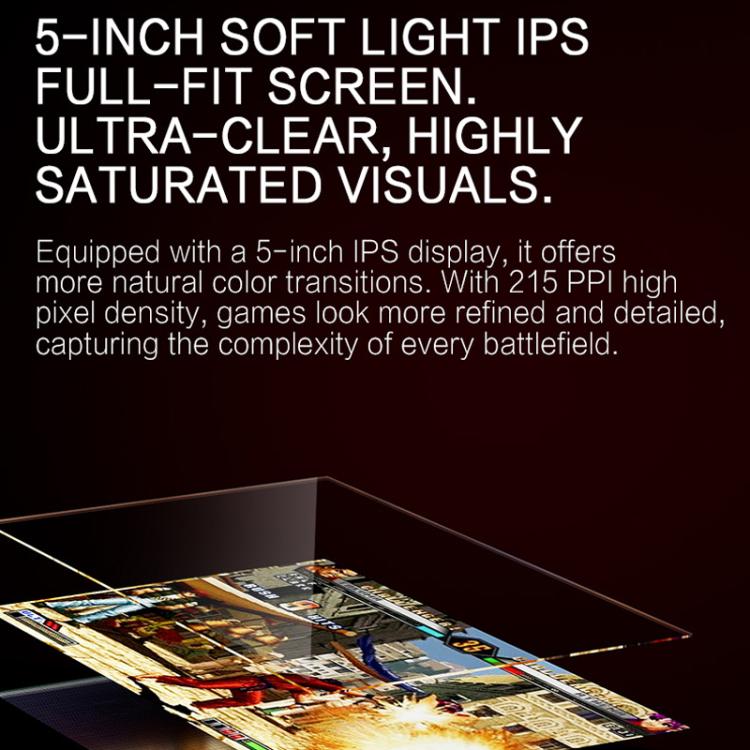 Consola de juegos retro GAMEMT E5 de 5 pulgadas con pantalla HD y procesador de doble núcleo., 32GB, 64GB, 128GB, Raw Machine Without Games