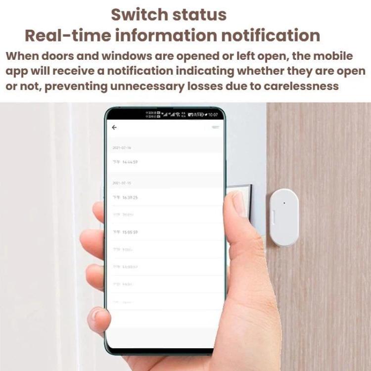 Sensor inteligente Zigbee 2 en 1 para puertas y ventanas, compatible con Home Assistant., ZG-102Z