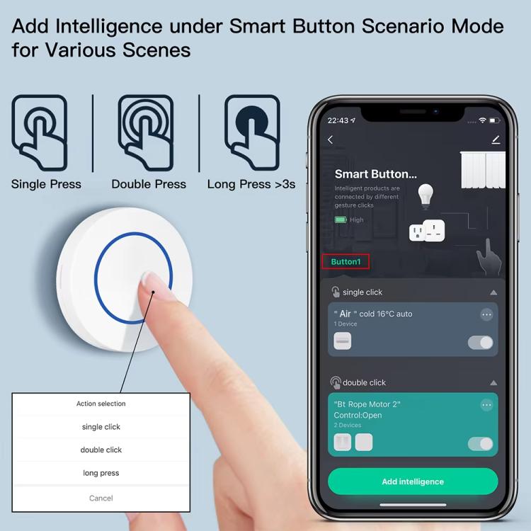 Interruptor inalámbrico Zigbee para hogares inteligentes, ZG-101ZL