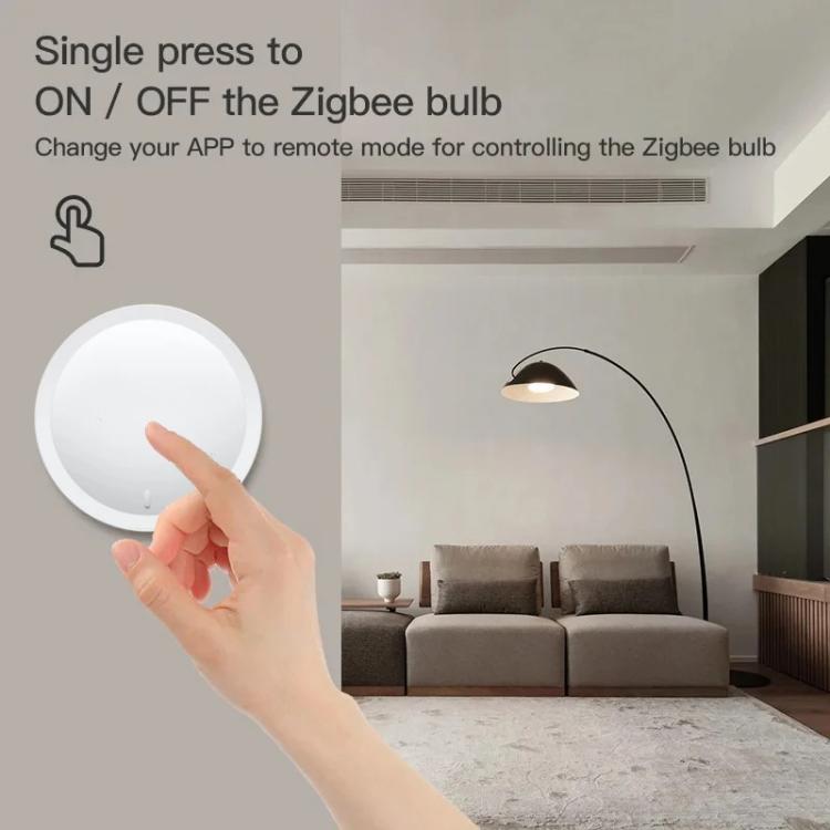Botón giratorio Zigbee, interruptor magnético adhesivo para escenas, fácil instalación, atenuación de escenas, compatible con Home Assistant., ZG-101ZD