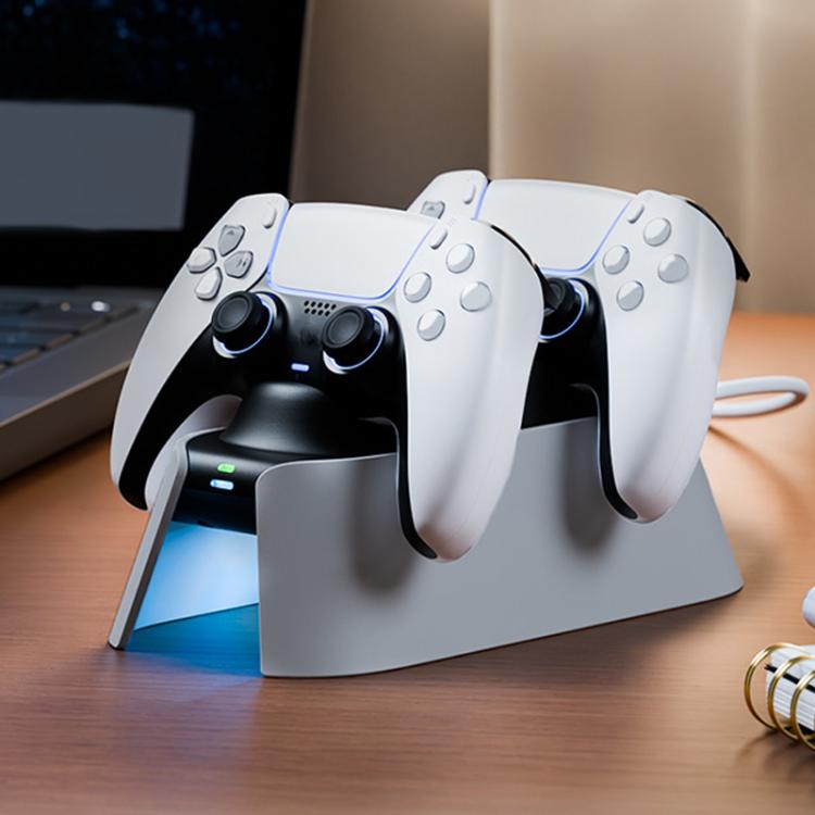 Base de carga rápida portátil ipega KD28 para PS5, cargador para mando de juegos con doble función, KD28