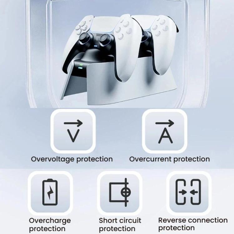 Base de carga rápida portátil ipega KD28 para PS5, cargador para mando de juegos con doble función, KD28