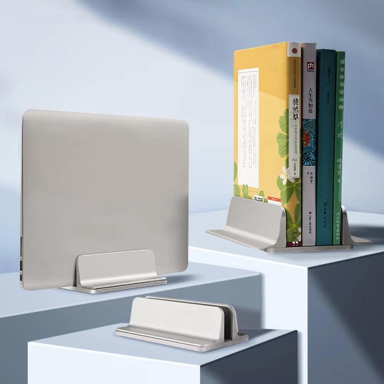 Soporte vertical ajustable para portátil de aleación de aluminio, organizador de escritorio que ahorra espacio