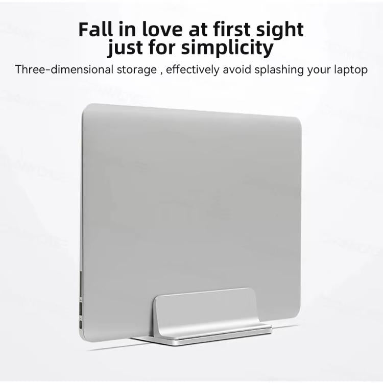 Soporte vertical ajustable para portátil de aleación de aluminio, organizador de escritorio que ahorra espacio