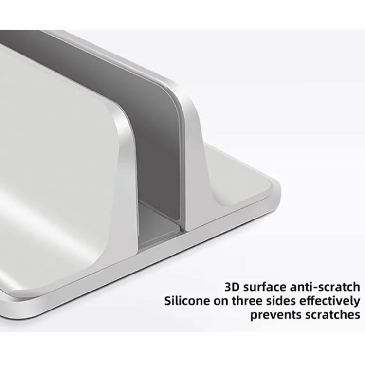 Soporte vertical ajustable para portátil de aleación de aluminio, organizador de escritorio que ahorra espacio