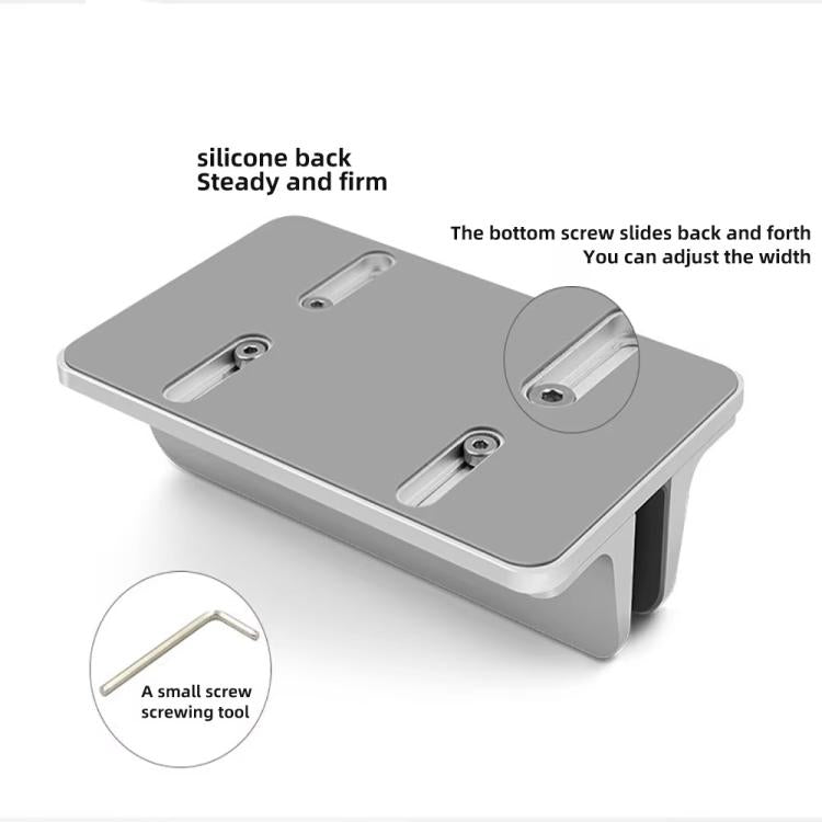 Soporte vertical ajustable para portátil de aleación de aluminio, organizador de escritorio que ahorra espacio