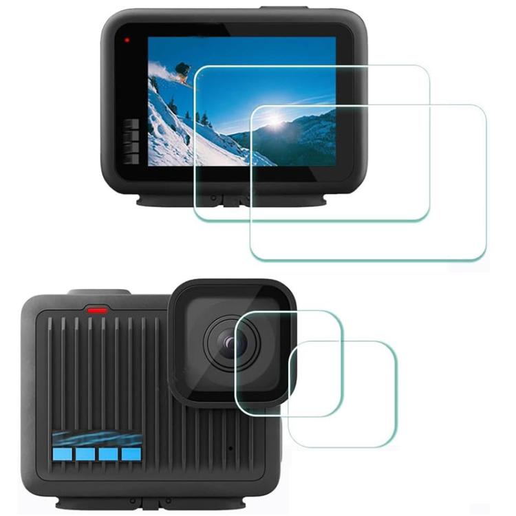 Protector de pantalla de vidrio templado antiarañazos para GoPro HERO 4K 2024, 2 Sets