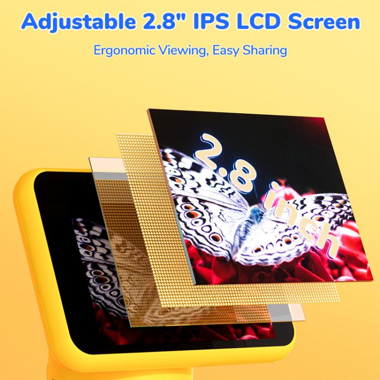 Microscopio digital portátil H113 para niños con luz LED.