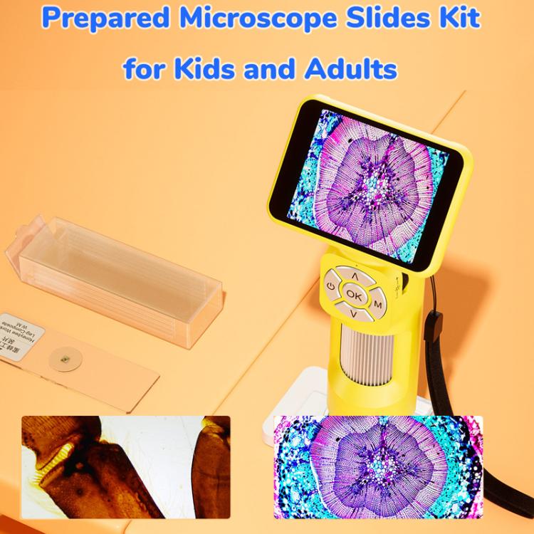 Microscopio digital portátil H113 para niños con luz LED.