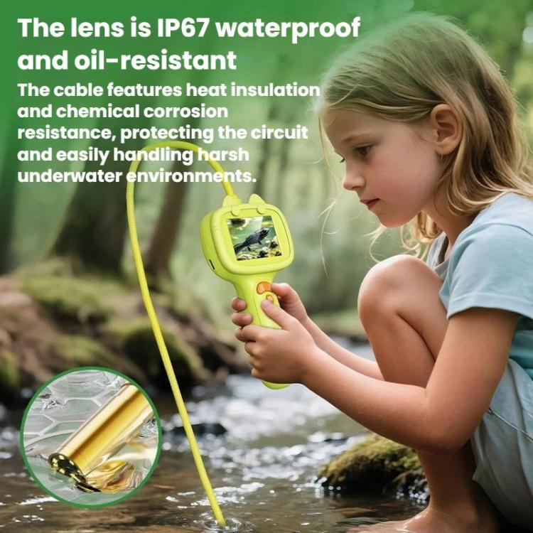Endoscopio portátil impermeable IP67 con pantalla de 2,4 pulgadas y lupa para estudiantes, ideal para la exploración de la naturaleza., G21