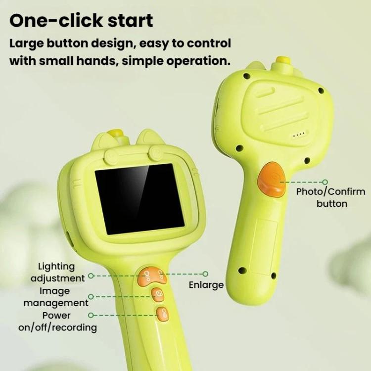 Endoscopio portátil impermeable IP67 con pantalla de 2,4 pulgadas y lupa para estudiantes, ideal para la exploración de la naturaleza., G21