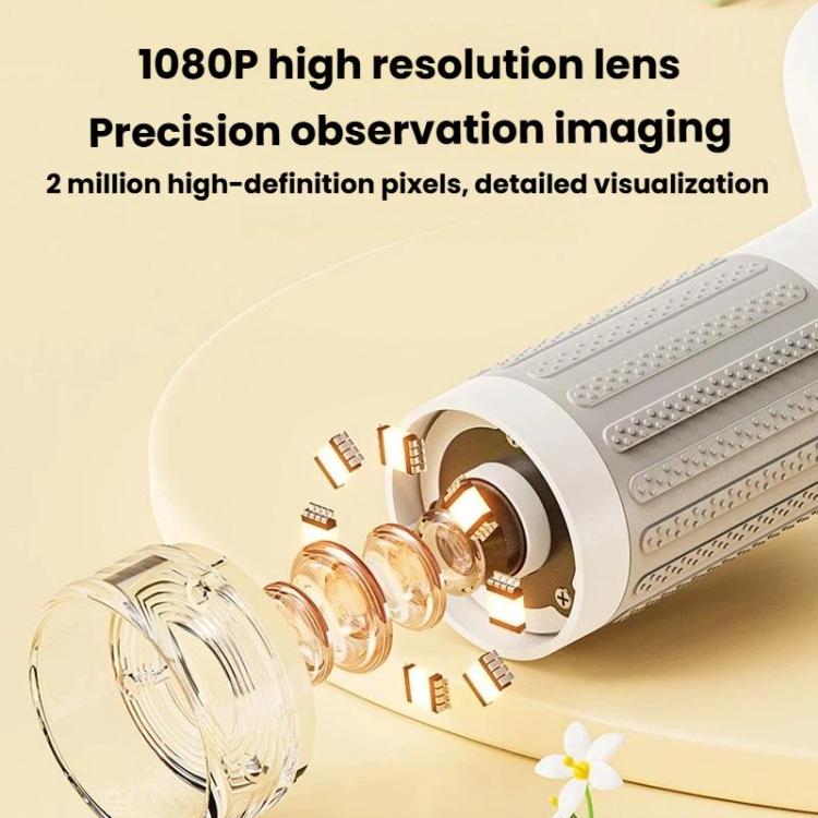 Microscopio digital portátil H385 de 3 pulgadas con pantalla IPS, enfoque manual y luz para niños.
