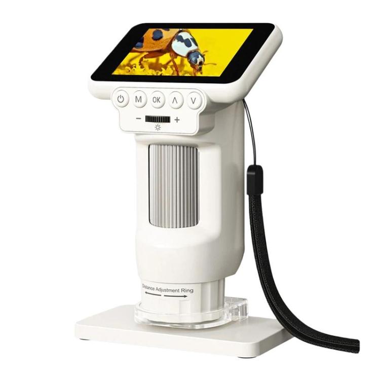 Microscopio electrónico portátil HD digital H013 de 2,8 pulgadas, recargable, para niños, con luz.
