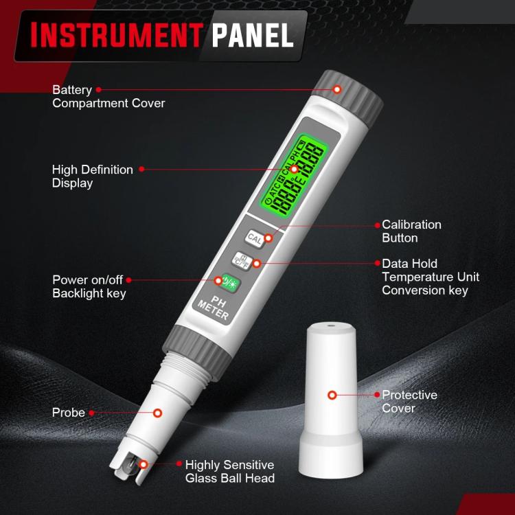 Analizador de pH de alta precisión y de calidad del agua, HABOTEST HT630A, HABOTEST HT630B
