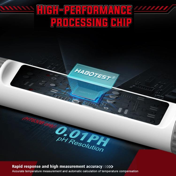Analizador de pH de alta precisión y de calidad del agua, HABOTEST HT630A, HABOTEST HT630B