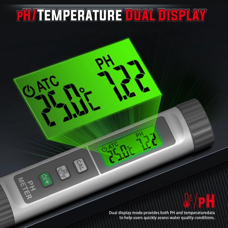Analizador de pH de alta precisión y de calidad del agua, HABOTEST HT630A, HABOTEST HT630B
