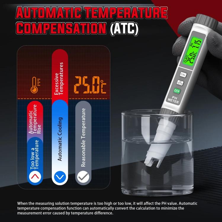 Analizador de pH de alta precisión y de calidad del agua, HABOTEST HT630A, HABOTEST HT630B