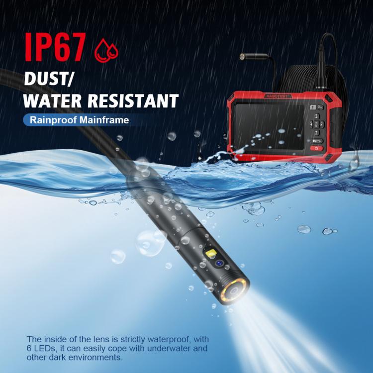Instrumento de inspección de tuberías con cámara HD endoscópica industrial, HABOTEST HT669A, HABOTEST HT669A-PRO