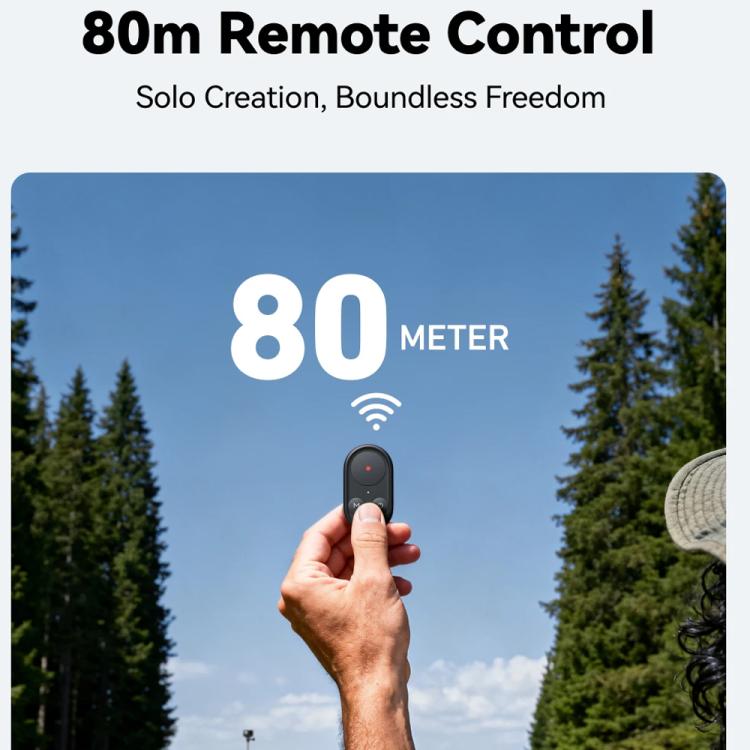 Trípode con palo selfie y control remoto Bluetooth TELESIN para cámaras de acción y smartphones