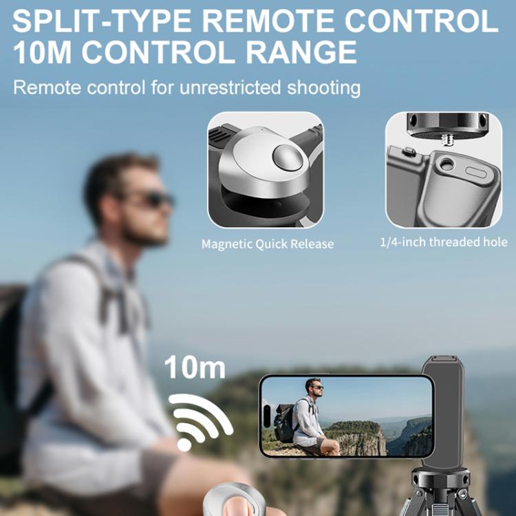 Empuñadura estabilizadora magnética retráctil Desiontal GP-06 para teléfonos móviles, ideal para transmisiones en vivo y selfies al aire libre., GP-06