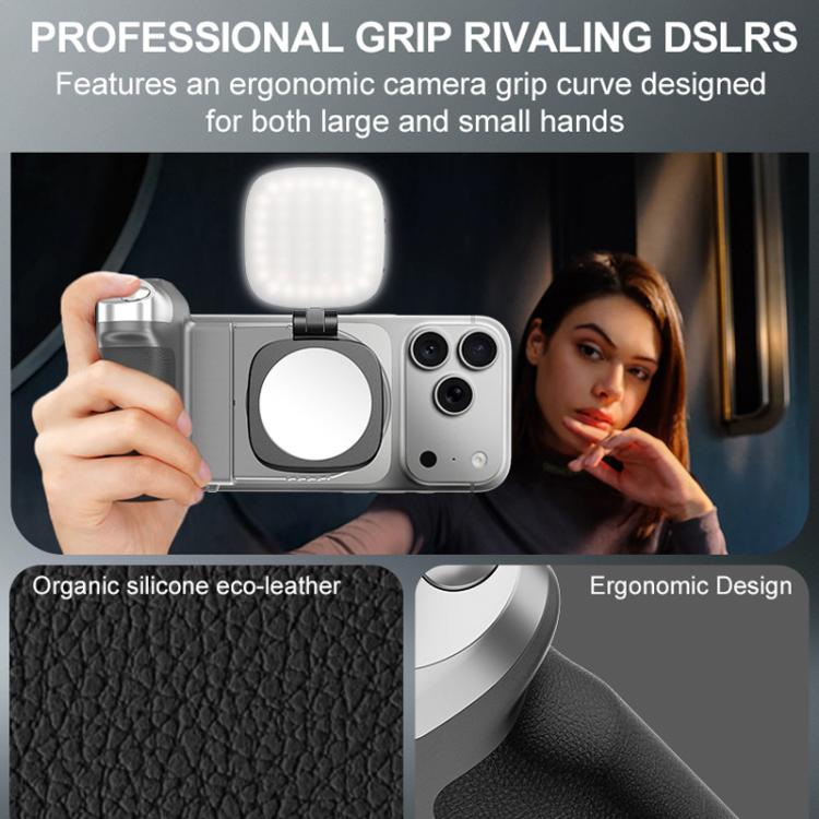 Empuñadura estabilizadora magnética retráctil Desiontal GP-06 para teléfonos móviles, ideal para transmisiones en vivo y selfies al aire libre., GP-06