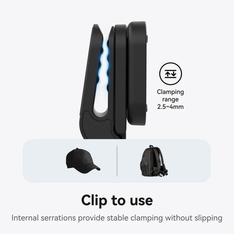 Clip giratorio magnético TELESIN para cámara Insta360 Go Ultra, accesorio de montaje para tapa con vista en primera persona.
