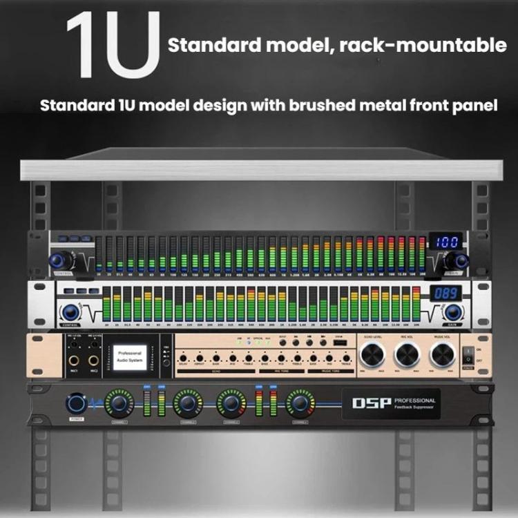 Ecualizador digital EQ-A31 para karaoke en casa con reducción de ruido y procesador de audio., EU Plug, US Plug, UK Plug, AU Plug