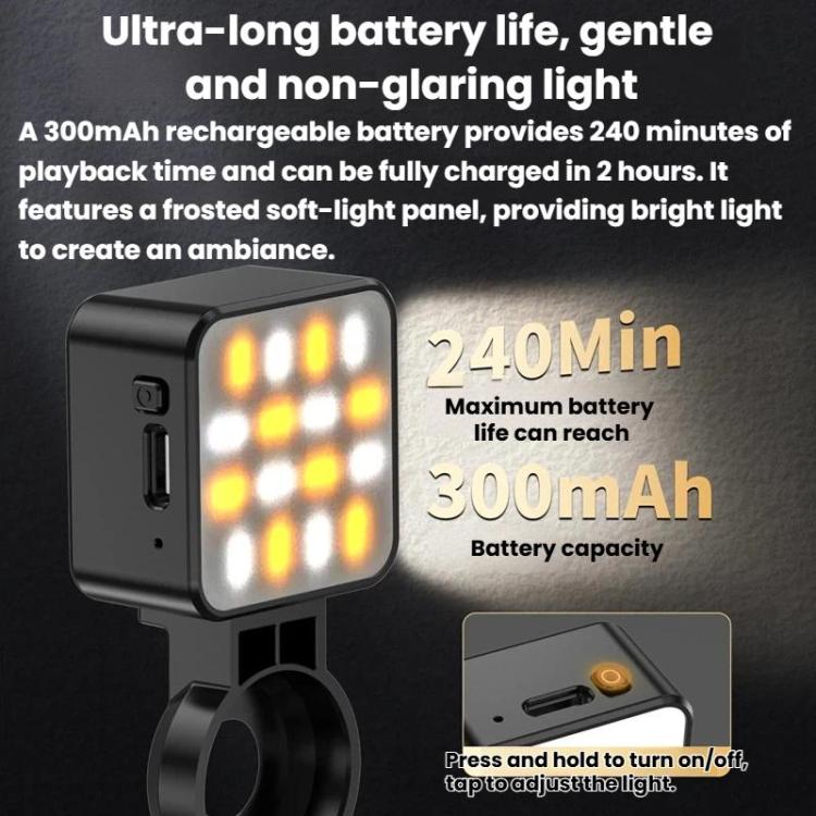 Luz de relleno magnética de liberación rápida Desiontal PM-06 para DJI Osmo Pocket 3, luz portátil para cámaras de acción., PM-06