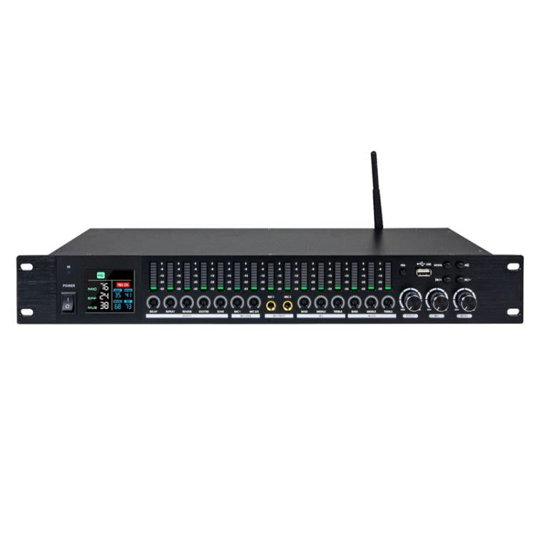 Procesador de efectos de preamplificador LD1500, Bluetooth, procesador de reverberación, ecualizador de espectro, supresor de retroalimentación de micrófono, afinador, US Plug, EU Plug, UK Plug, AU Plug