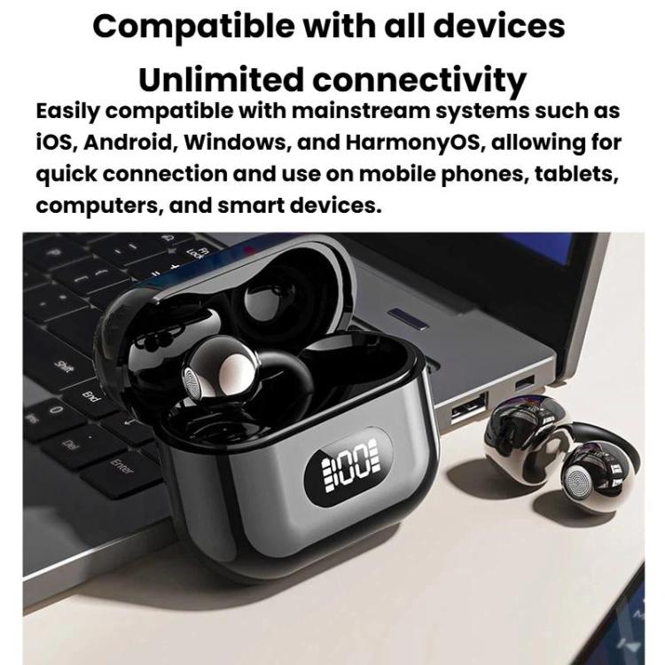 Auriculares con clip, pantalla digital y Bluetooth inteligentes X62 con traducción por IA en 150 idiomas.