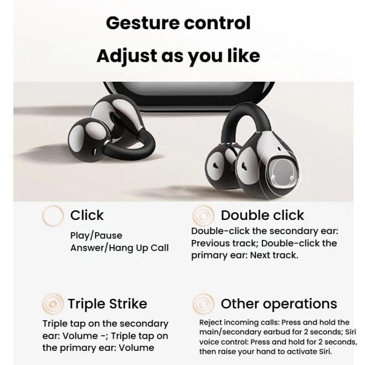 Auriculares con clip, pantalla digital y Bluetooth inteligentes X62 con traducción por IA en 150 idiomas.