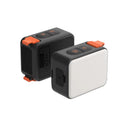 Para DJI Osmo Action 6 / Nano, luz de relleno magnética de liberación rápida TELESIN con doble temperatura de color y 25 LED.