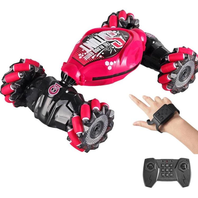 Coche de acrobacias a prueba de golpes y choques con luces, recargable y control remoto., Dual Remote Control Blue, Dual Remote Control Pink, Dual Remote Control Grey, Single Remote Control Blue, Single Remote Control Pink, Single Remote Control Grey