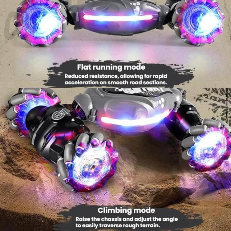 Coche de acrobacias a prueba de golpes y choques con luces, recargable y control remoto., Dual Remote Control Blue, Dual Remote Control Pink, Dual Remote Control Grey, Single Remote Control Blue, Single Remote Control Pink, Single Remote Control Grey