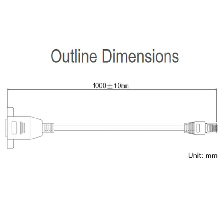 Cable de extensión de red blindado WAVESHARE de 1 m con conector RJ45