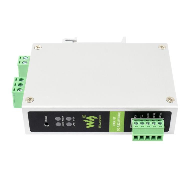 Convertidor de protocolo WAVESHARE CAN FD compatible con protocolos CAN 2.0A/2.0B. Admite montaje en riel DIN., 32599