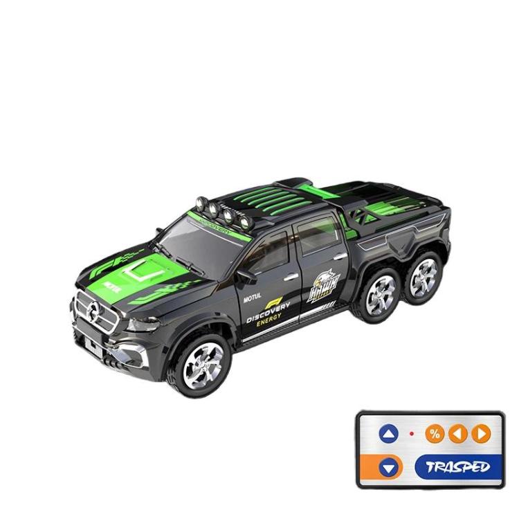 Coche teledirigido en miniatura de aleación a escala 1:64 con luces, modelo de coche de juguete., 6601 White, 6601 Green, 5501 Black, 5501 Red, 5501 Blue, 8801 Black, 8801 Red, 8801 Blue, 6601 White With Hanging Box, 6601 Green With Hanging Box        ...