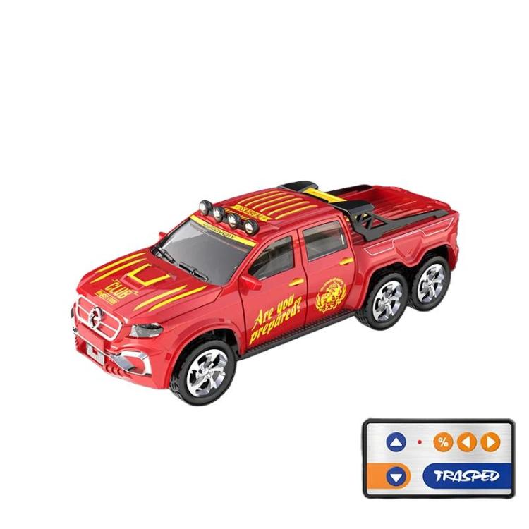 Coche teledirigido en miniatura de aleación a escala 1:64 con luces, modelo de coche de juguete., 6601 White, 6601 Green, 5501 Black, 5501 Red, 5501 Blue, 8801 Black, 8801 Red, 8801 Blue, 6601 White With Hanging Box, 6601 Green With Hanging Box        ...