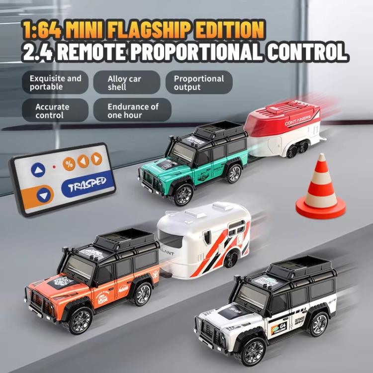 Coche teledirigido en miniatura de aleación a escala 1:64 con luces, modelo de coche de juguete., 6601 White, 6601 Green, 5501 Black, 5501 Red, 5501 Blue, 8801 Black, 8801 Red, 8801 Blue, 6601 White With Hanging Box, 6601 Green With Hanging Box        ...