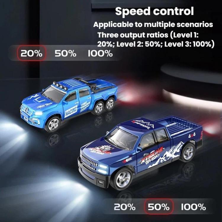 Coche teledirigido en miniatura de aleación a escala 1:64 con luces, modelo de coche de juguete., 6601 White, 6601 Green, 5501 Black, 5501 Red, 5501 Blue, 8801 Black, 8801 Red, 8801 Blue, 6601 White With Hanging Box, 6601 Green With Hanging Box        ...