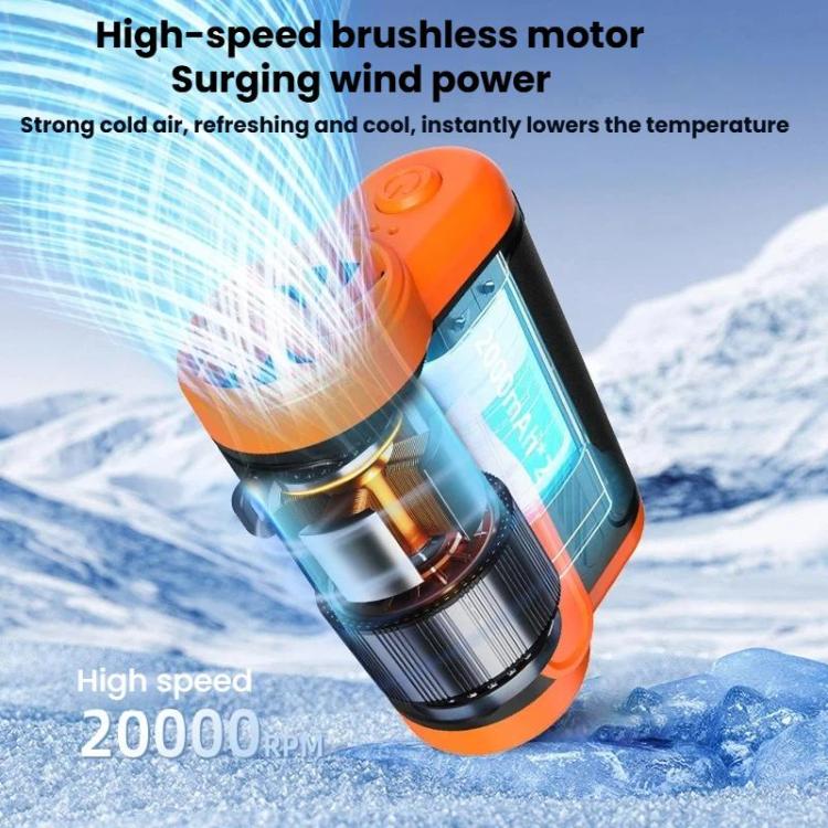 Ventilador colgante de alta velocidad, portátil, de mano, para exteriores, mini ventilador de escritorio USB.