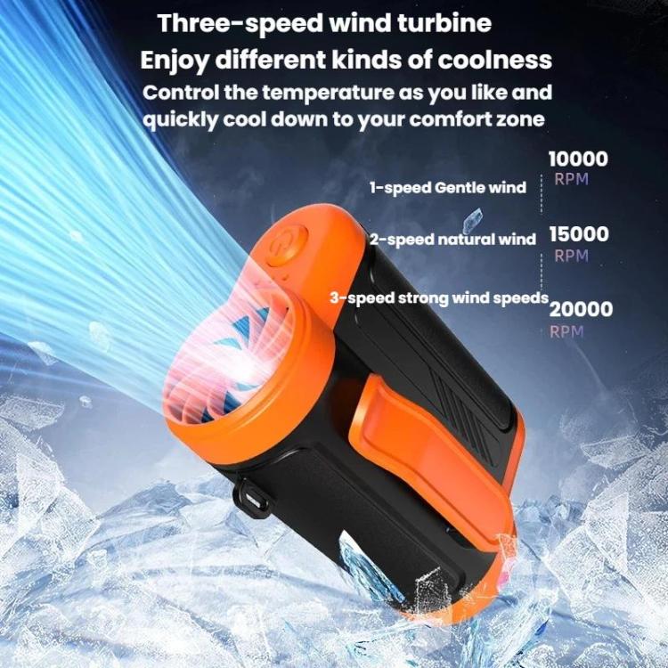 Ventilador colgante de alta velocidad, portátil, de mano, para exteriores, mini ventilador de escritorio USB.