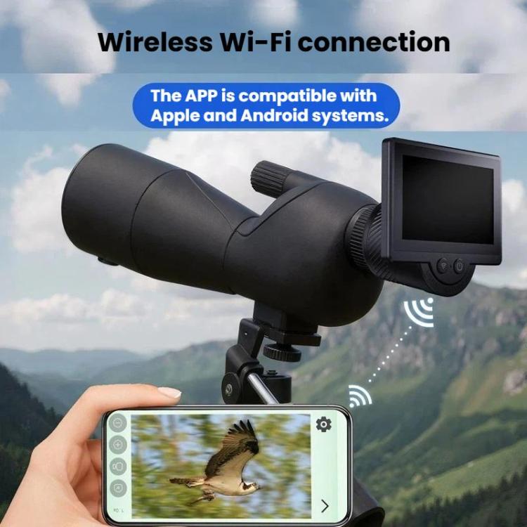 Pantalla electrónica inalámbrica WiFi de 4,3 pulgadas para oculares de telescopios y microscopios, WT1